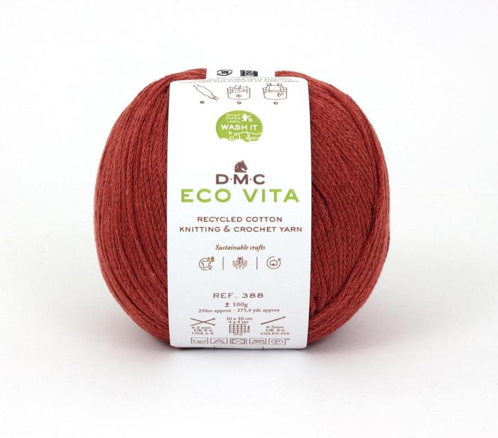 Actual product image DMC Wool Eco Vita 100 g, rust brown (250 m)