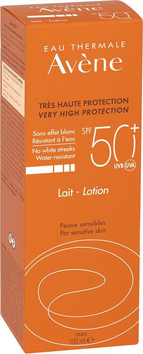 Image du produit Avène Lait Soins solaires ORANGE (Lait solaire, SPF 50+, 100 ml, 138 g)