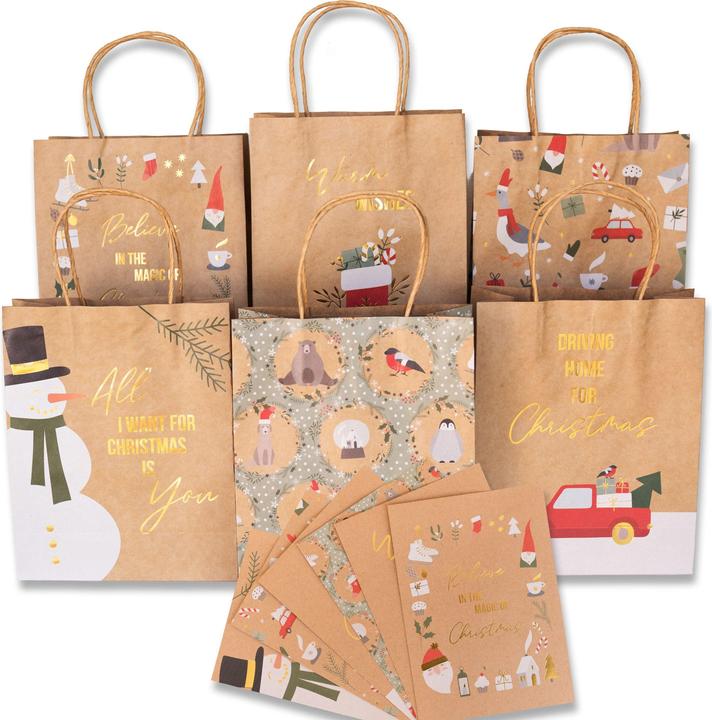 Actual product image Papierdrachen Christmas (Gift bag, 6 x)