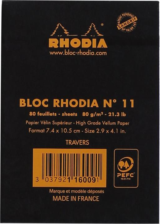 Actual product image Rhodia Notepad (A7, Lined)