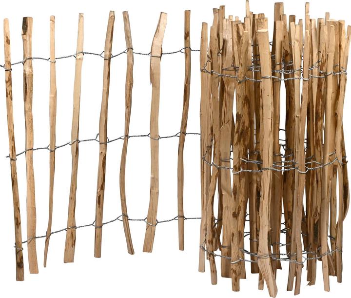 Dobar Staketen-Zaun Haselnuss 90x500cm