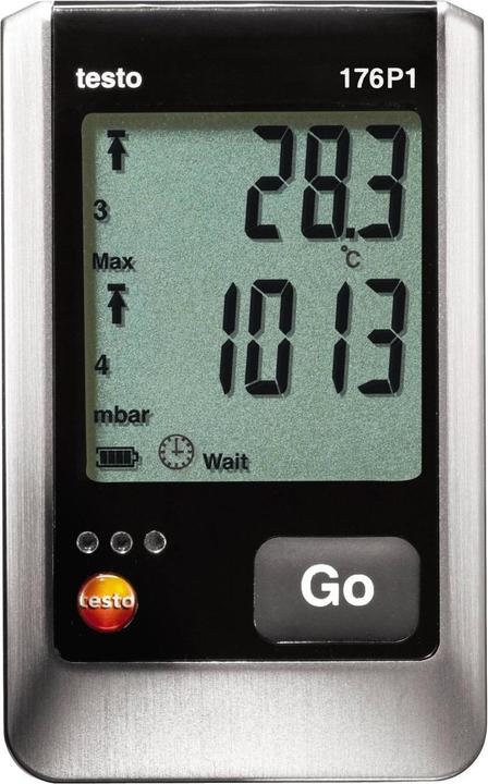 Actual product image Testo Multi data logger 176 P1 Measured variable Temp (Measuring device case)