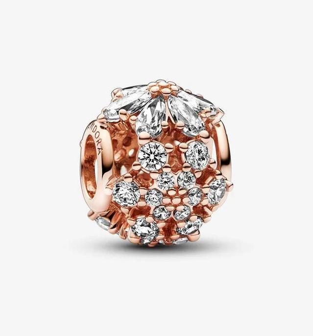 Image du produit Pandora Charm Sparkling Herbarium Cluster (Métal, plaqué or rose)