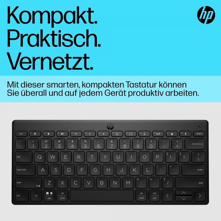 Productafbeelding HP 355 Compact Bluetooth-toetsenbord voor meerdere apparaten (NL, Draadloze)