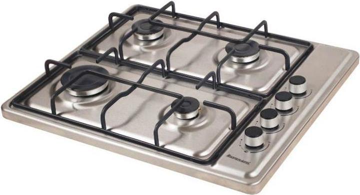 Actual product image Ravanson Cooker K-04SNG (Gas cooktop, 4 fields, Not applicable, inox color)