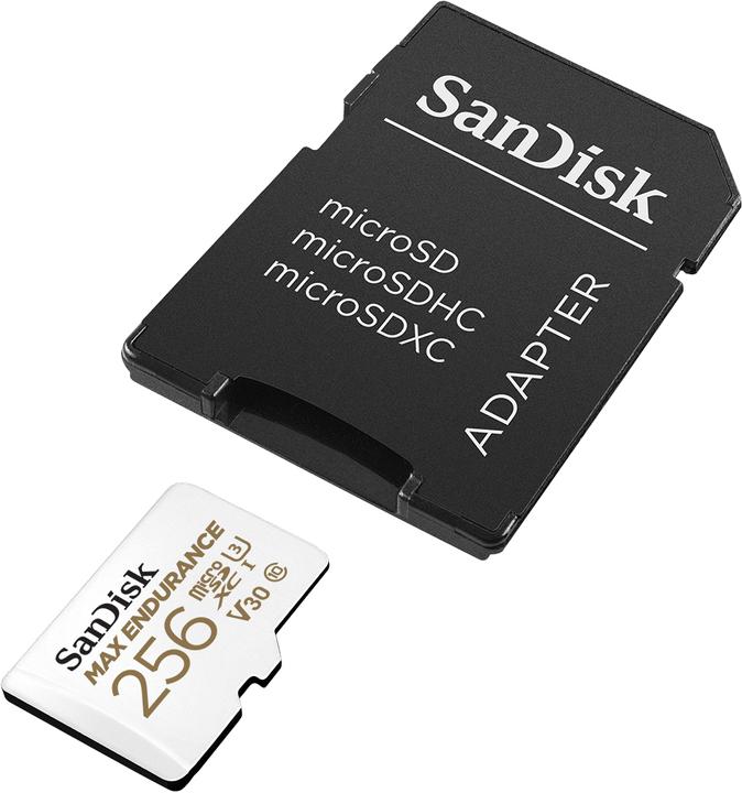 Productafbeelding SanDisk Maximaal uithoudingsvermogen (256 GB, microSDXC, U3, UHS-I)