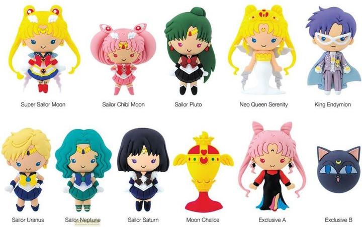 Monogram Int. Sailor Moon 3D PVC-Taschenanhänger Series 4 Display (24)