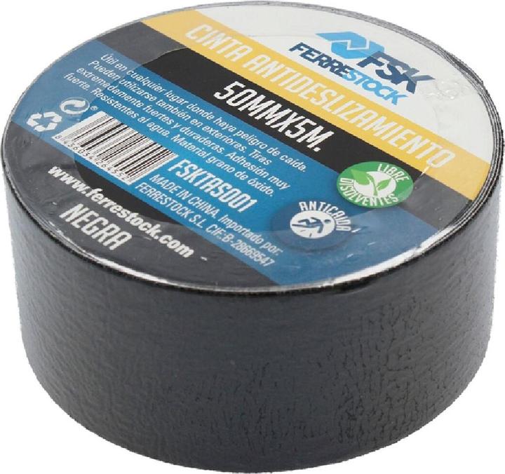 Actual product image FSK Klebeband 5 m x 50 mm Schwarz Antirutsch (50 mm)