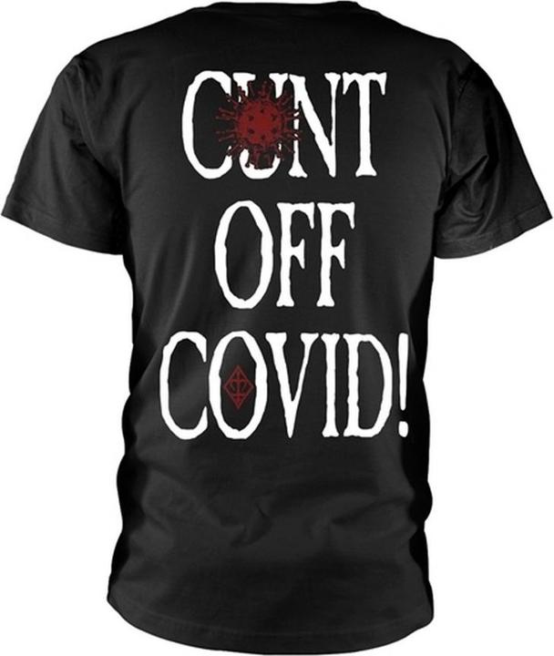 Actual product image Cradle Of Filth Unisex Adult C**t Off Covid T-Shirt (S)