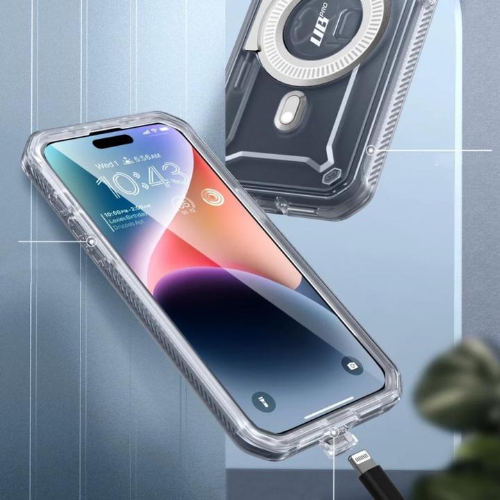 Productafbeelding Supcase UB Pro Mag hoesje met MagSafe voor iPhone 15 Pro - transparant (Apple iPhone 15 Pro)