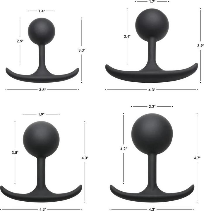 Actual product image Heavy Hitters Butt Plug /w Weight - Extra Large