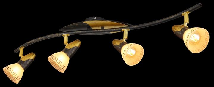 Actual product image Globo Spotlight NOVARA, gold patinated, 5449-4 (E14)