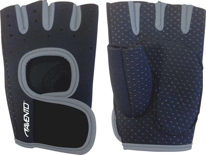 Sko Guanti fitness AVENTO 42AA S/M Nero/grigio (S, M)