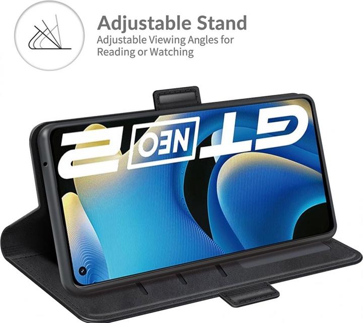 Actual product image Screenguard Realme GT Neo2 CardLounge Leather Case (Realme GT Neo 2)