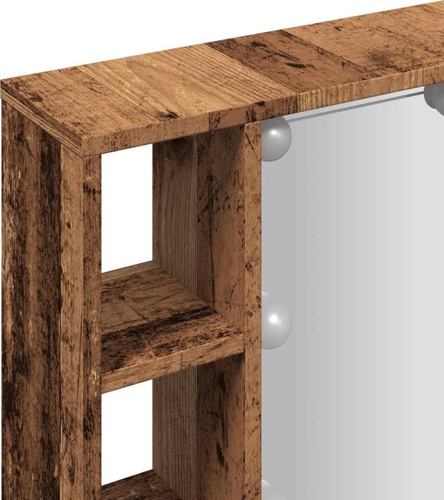 Produktbild VidaXL Spiegelschrank mit LED-Leuchten -Optik (76 x 15 x 55 cm)