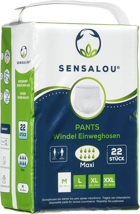 Produktbild Sensalou Windeln für Erwachsene Inkontinenz Pants (22 x, XXL)