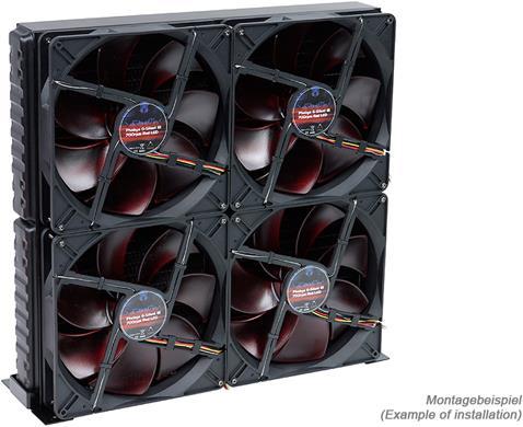 Immagine prodotto Phobya Nova Fan Shroud 4x180mm Nero, (365 x 360 x 2mm)