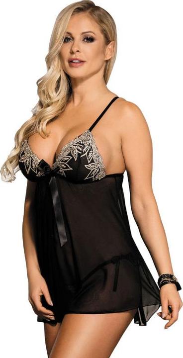 Produktbild Subblime Black Babydoll Beige Floral Laces S / M. (S, M)