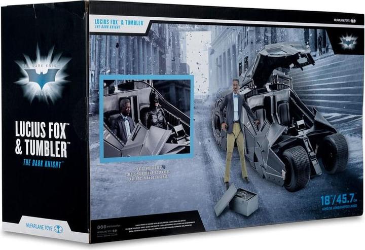 Image du produit McFarlane DC Multiverse Véhicule Tumbler avec Lucuis Fox (The Dark Knight) (Label d'or)