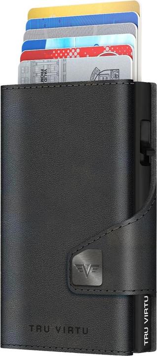 Produktbild Tru Virtu Wallet Click & Slide Vegan Bio Apple Black/Black