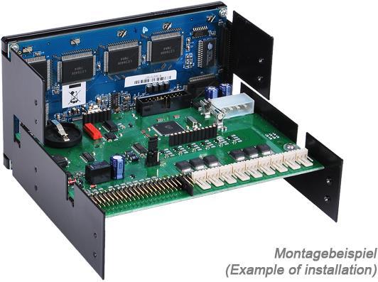 Actual product image Alphacool LCD display and Heatmaster 2 bracket