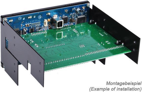 Actual product image Alphacool LCD display and Heatmaster 2 bracket