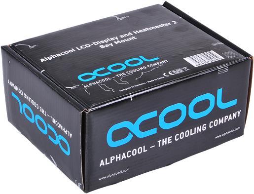 Actual product image Alphacool LCD display and Heatmaster 2 bracket