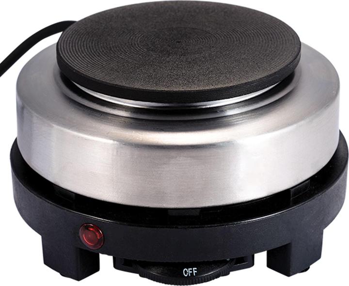 Produktbild Casativo Kompakte elektrische Mini-Einzelkochplatte mit Espresso-Kocher, 500 Watt