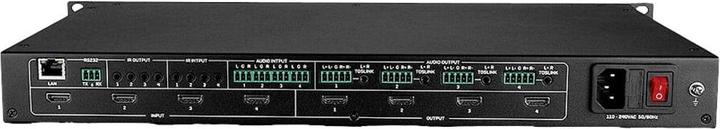 Immagine prodotto Lindy Matrice 4x4 HDMI 4K60 con scalatura del video wall Commutazione ininterrotta tra 4 display e 4
