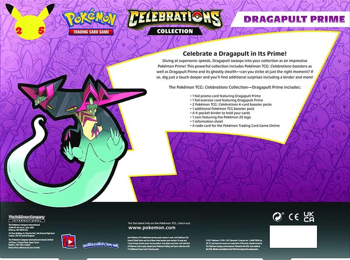 Immagine prodotto Pokémon Dragapult Prime - Celebrations (Inglese, Box Set e Collezione)