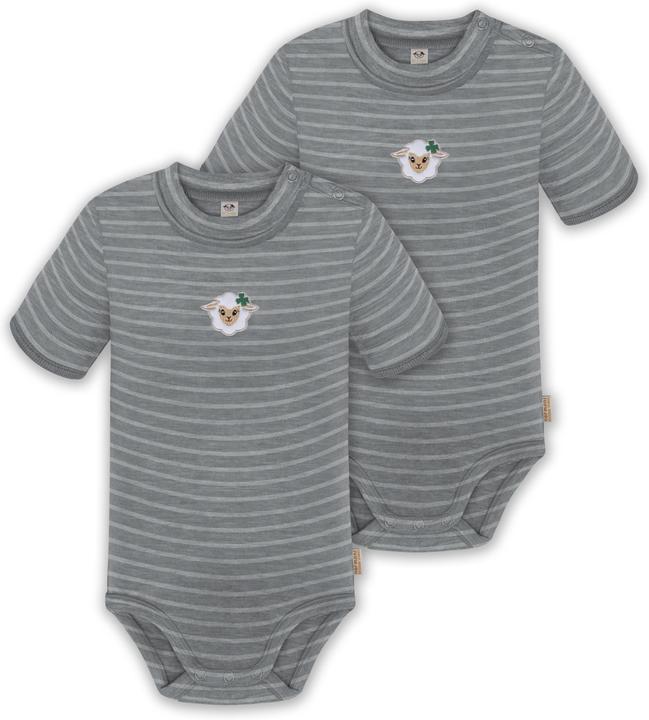 Normani 2er Set Baby Merino Kurzarmbody „Tihoi" - 9309