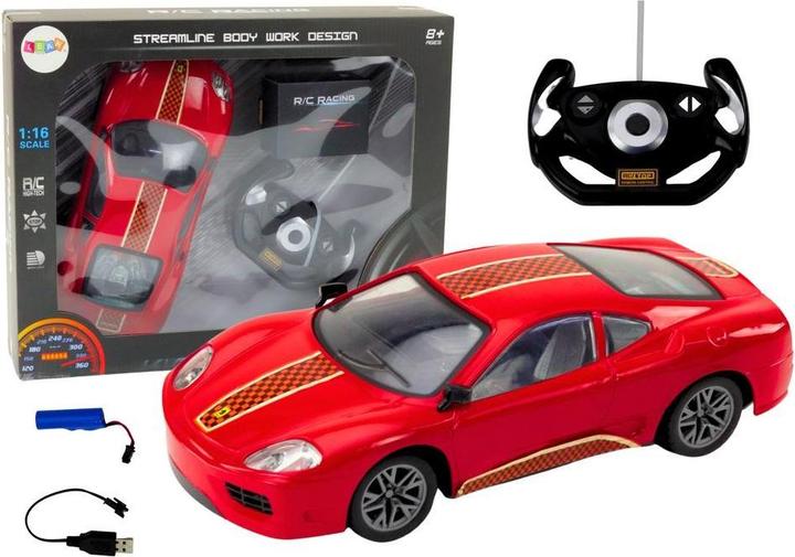 Actual product image Lean Toys RC-Sportwagen ferngesteuert 1:16 rot