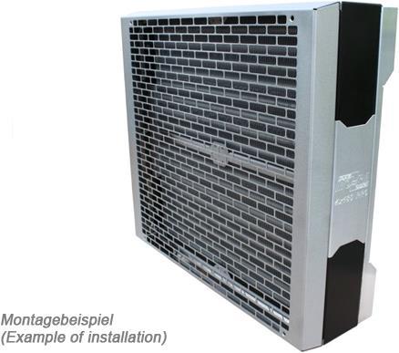 Produktbild Watercool MO-RA3 Blende Classic Black, (413 x 383 x 35mm) (120 mm)