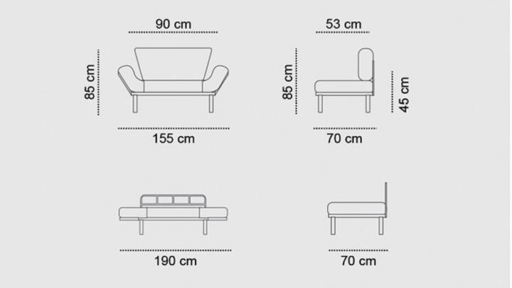 Immagine prodotto Atelier del Sofa Loïc (2 posti)