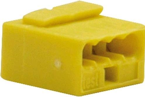 Image du produit Wago Borne à fiche Micro-Wago quadruple jaune