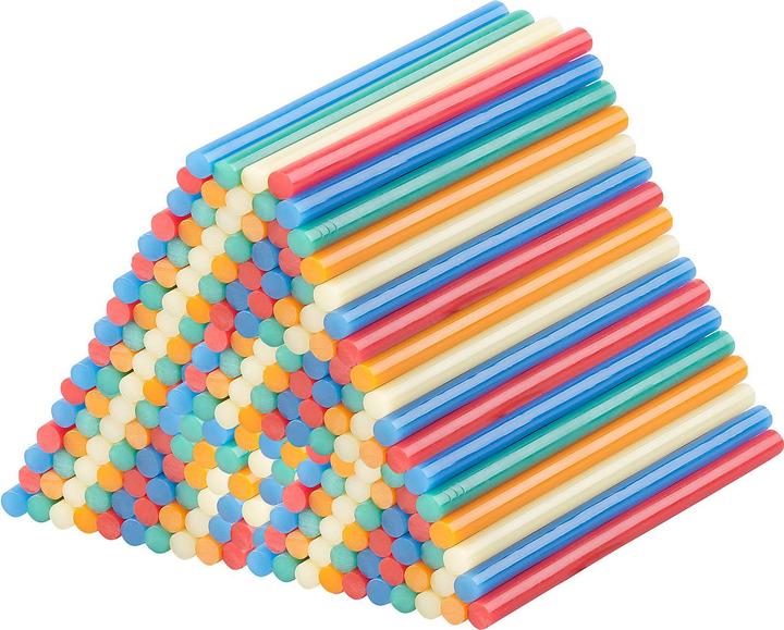 Image du produit AGT Lot de 4 50 bâtons de colle pour pistolets à colle, multicolore