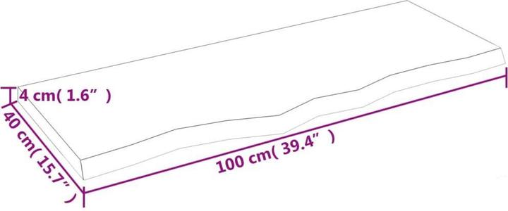 Actual product image VidaXL Lian (100 x 40 x 4 cm)