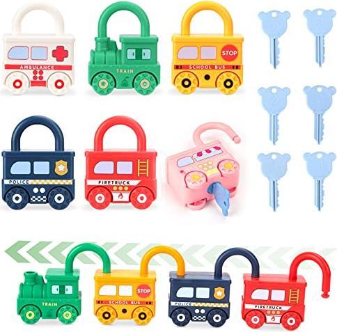 Produktbild Activity Board Schloss mit Schlüssel Baby Spielzeug ab 2 3 4 5 Jahre - Motorikspielzeug Busy Board Baby Sensorik