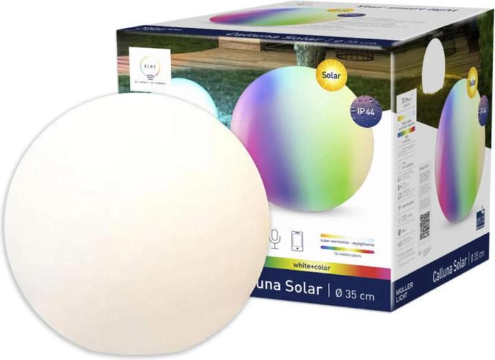 Produktbild Müller Licht Müller-Licht Solar-Dekoleuchte tint Calluna Solar 35 cm, white+color 404073 LED 0.5W RGBW Weiss (20 lm, IP44)