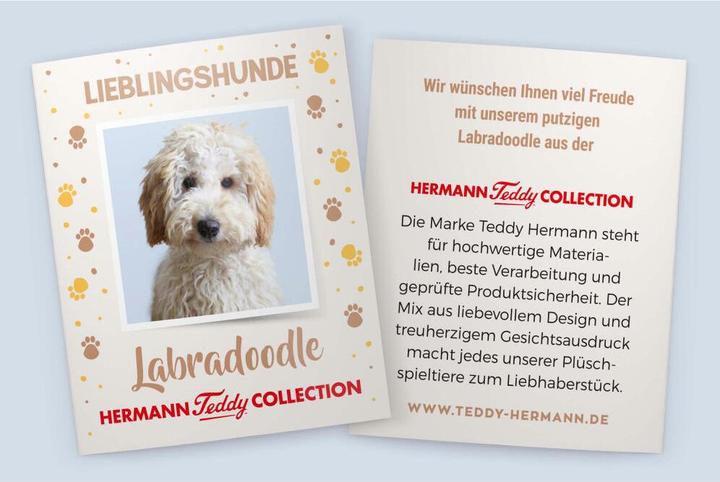 Produktbild Teddy Hermann Labradoodle sitzend 28 cm (22 cm)