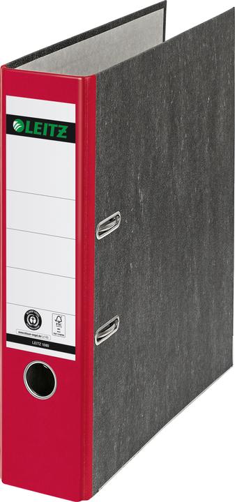 Actual product image Leitz STANDARD-ORDER A4 80MM With slots, for A4 format, cardboard (RC), back width 80mm. Pate (A4, 80 mm, 1 Piece)