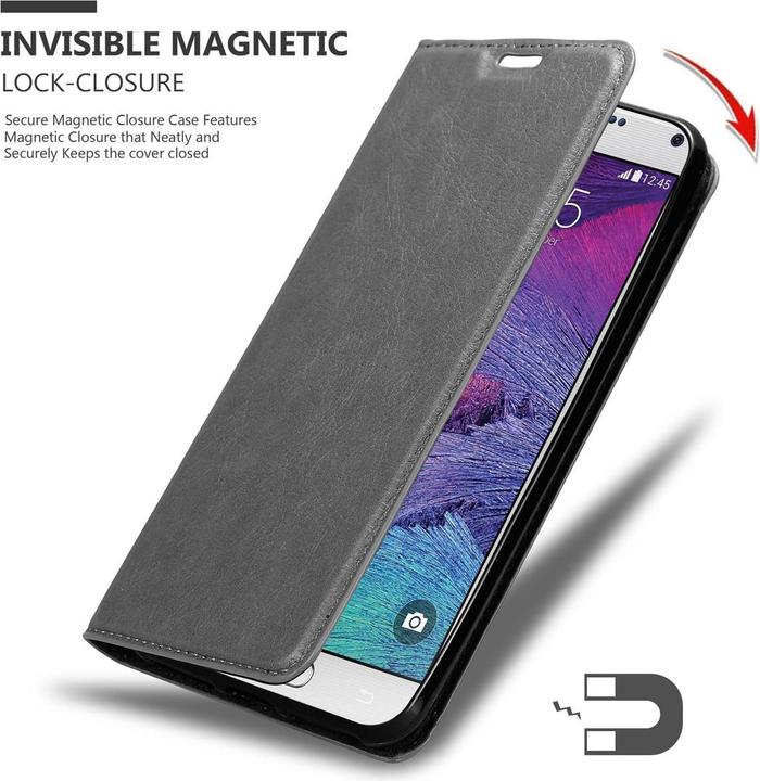 Immagine prodotto Cadorabo Libro Invis. Coperchio magnetico (Samsung Galaxy Note 4)
