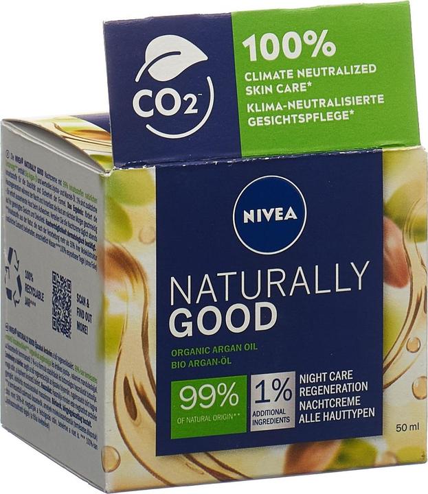Produktbild NIVEA Naturally Good Nachtcreme Bio Argan Öl (50 ml, Nachtcreme)