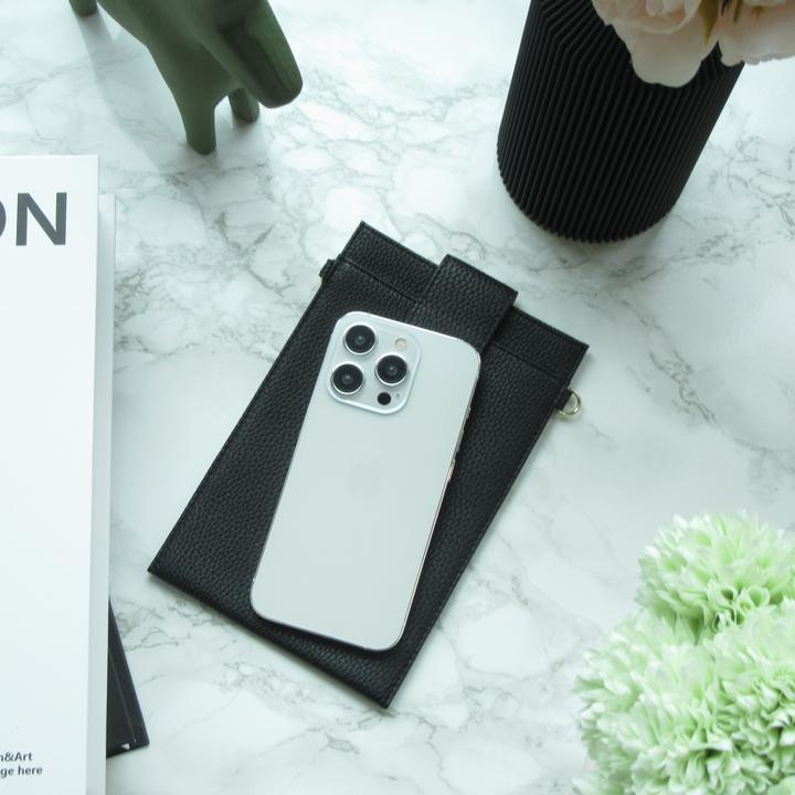 Immagine prodotto PhoneLook Elegante borsa universale per smartphone in pelle vegana con tracolla in pelle (vegana)