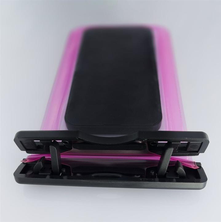 Produktbild Hurtel Wasserdichte Tasche Handytasche für Schwimmbad transparent (Smartphones bis 6.5 Zoll)