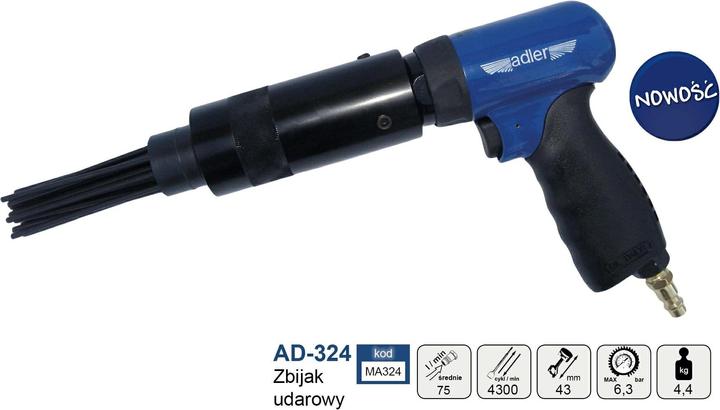 Produktbild Adler Młotek Pneumatyczny Igłowy Ad-324