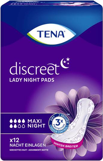 Tena Lady insoles for bladder incontinence (12 x, Large)