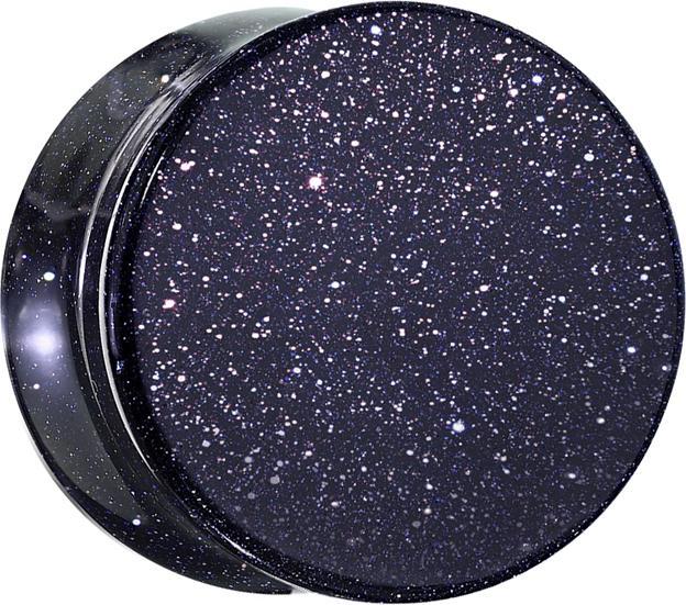 Produktbild Star Piercing Flared Plug aus blauem Sand Stein (ohne Messing, Mineralisch)