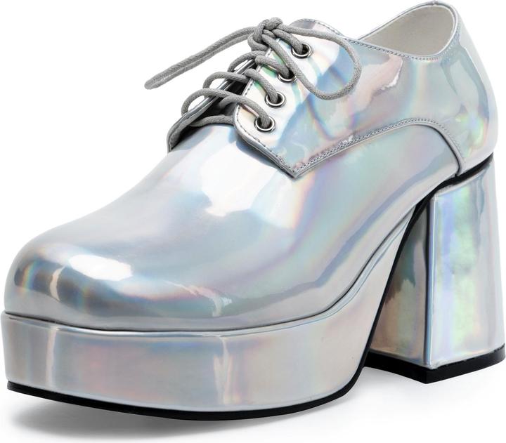 Actual product image Pleaser Plateauschuhe Herren silber