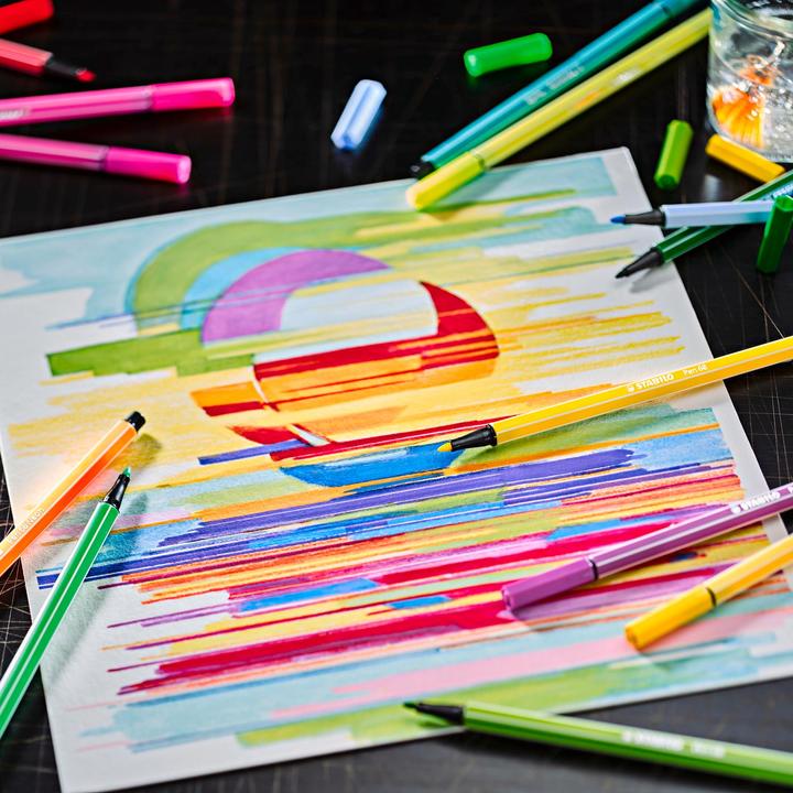 Produktbild STABILO Pen 68 (Mehrfarbig, 10 x)